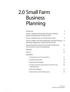 Agricultural Business Plan Template Docs