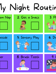 Printable Autism Visual Schedule Template PDF