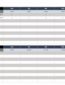 Bi Weekly Employee Schedule Template CSV