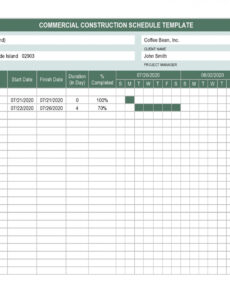 Builders Schedule Of Works Template Sample