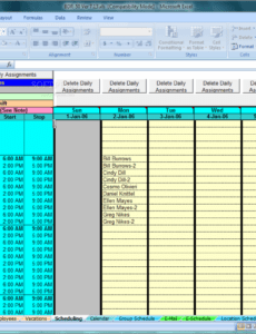 Editable Bus Driver Schedule Template CSV