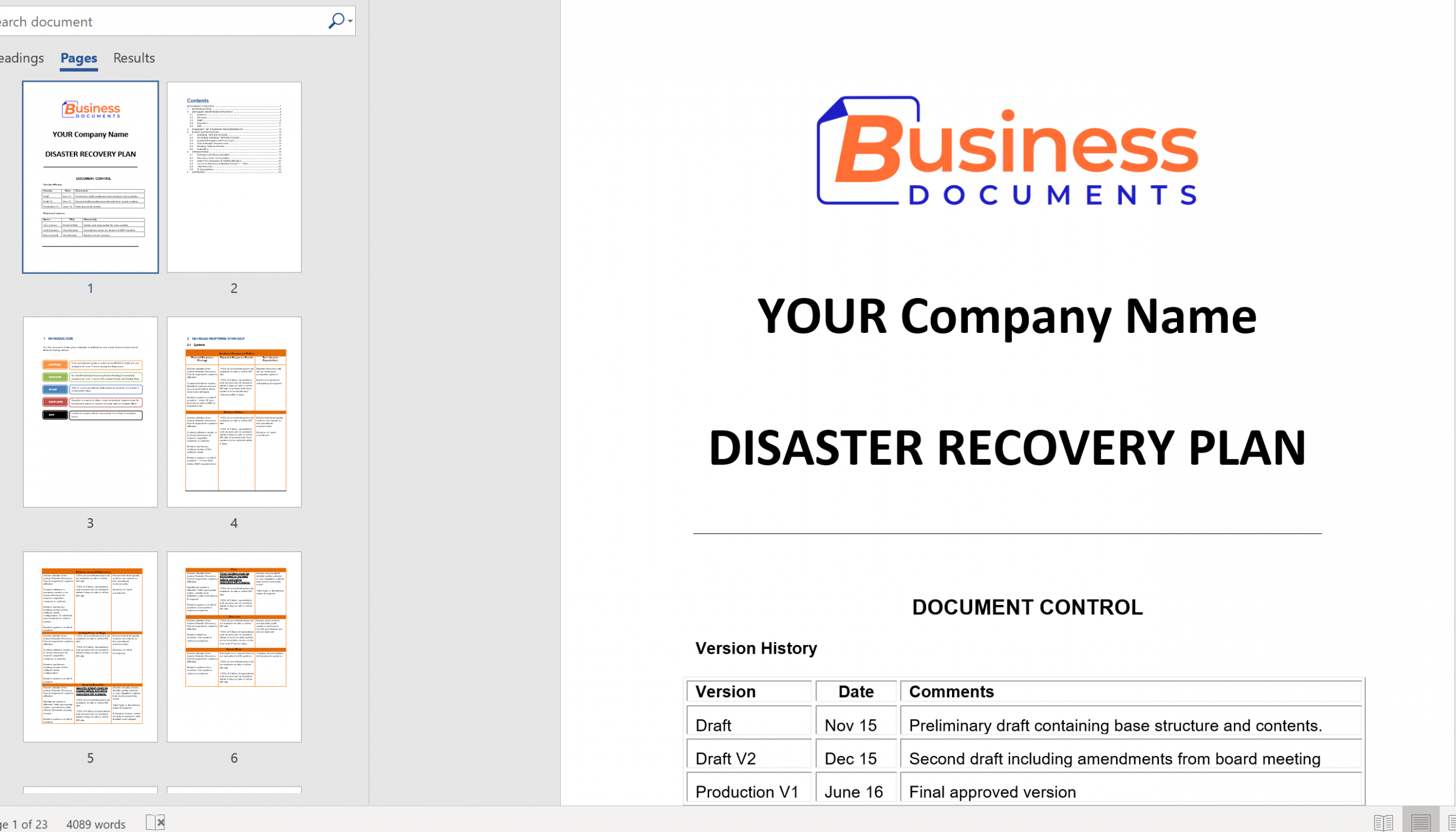 Editable Business Continuity And Disaster Recovery Plan Template PPT Editable Business Continuity And Disaster Recovery Plan Template PPT