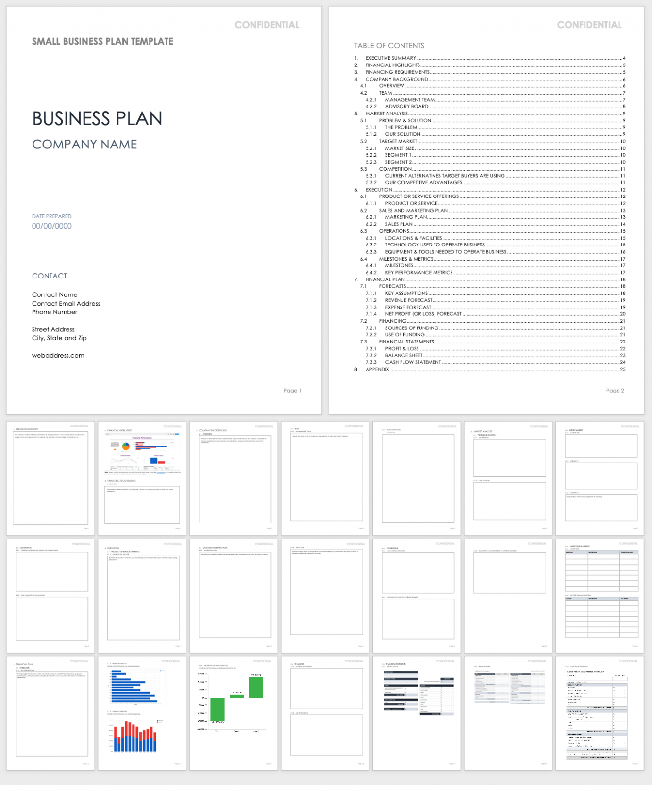 Printable Business Plan Template Open Office Sample