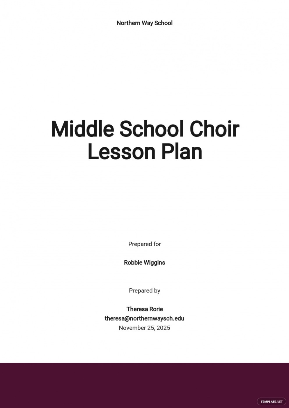 Editable Choral Lesson Plan Template CSV Editable Choral Lesson Plan Template CSV