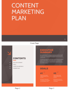 Content Marketing Plan Template Sample