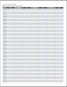 Free Daily Task Schedule Template Docs