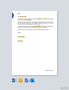 Editable Daycare Resignation Letter Excel