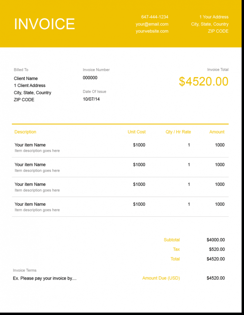 Editable Electrical Work Invoice Template Excel Editable Electrical Work Invoice Template Excel
