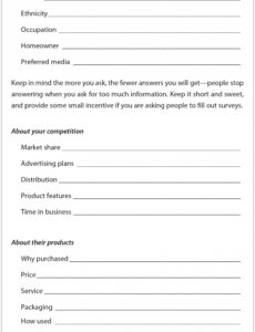 Printable Entrepreneur Business Plan Template Docs