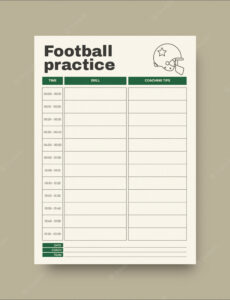 Free Football Camp Schedule Template Docs