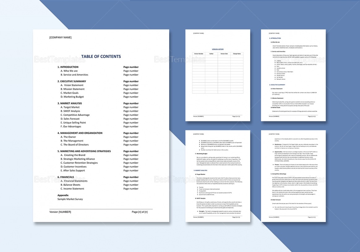  Hotel Marketing Plan Template PDF