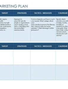 Printable Individual Attorney Marketing Plan Template Doc