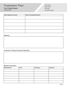 Printable Mental Health Aftercare Plan Template Doc