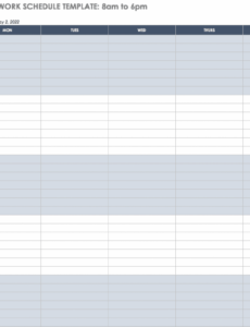 Night Shift Schedule Template Excel