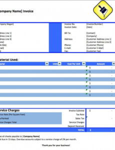 Printable Painters Invoice Template Docs