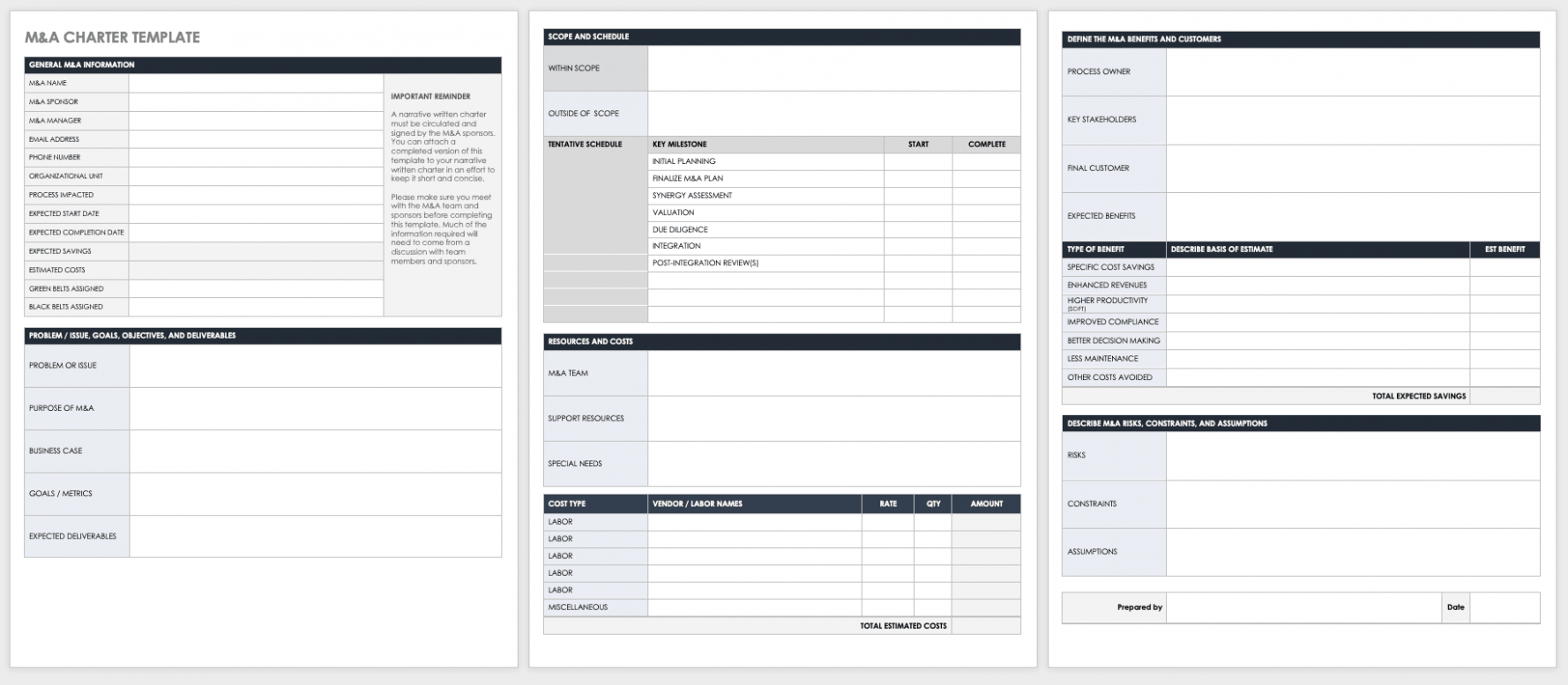  Plan Of Merger Template Docs