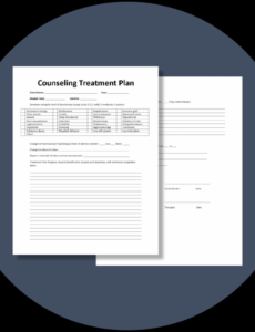 Psycherapy Treatment Plan Template Sample