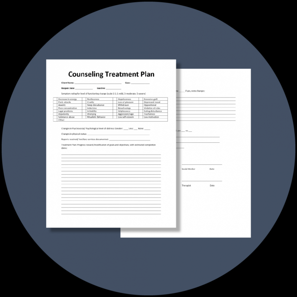  Psychology Treatment Plan Template Doc