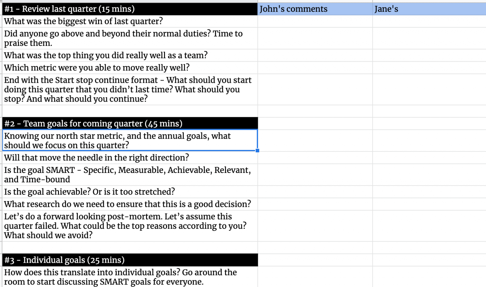 Free Quarterly Meeting Schedule Template Excel