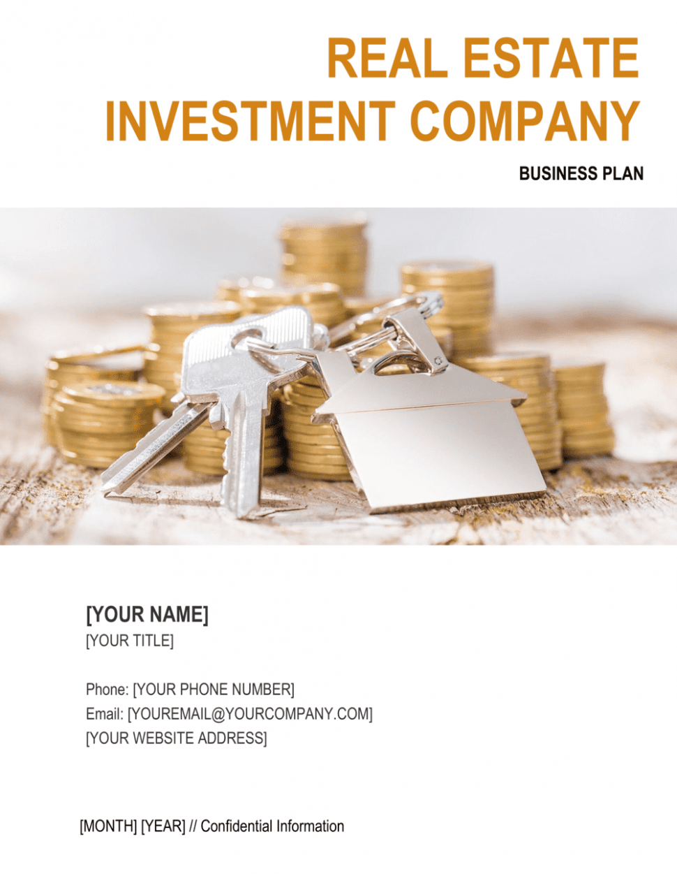 Printable Real Estate Investment Business Plan Template PPT