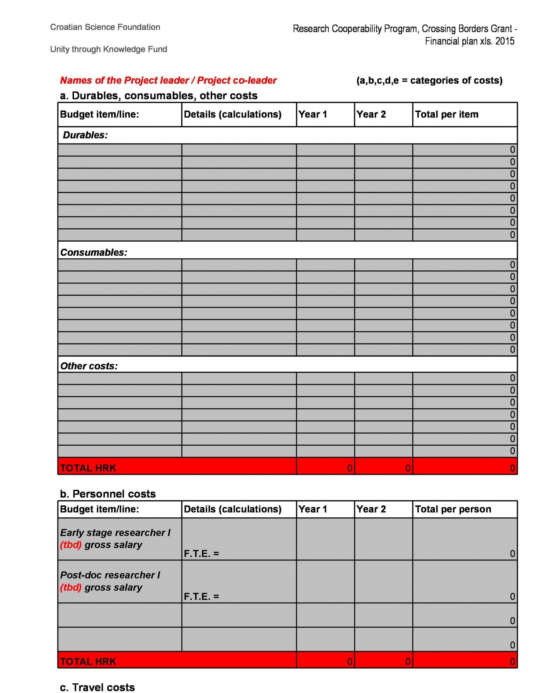 Printable Simple Personal Financial Plan Template CSV