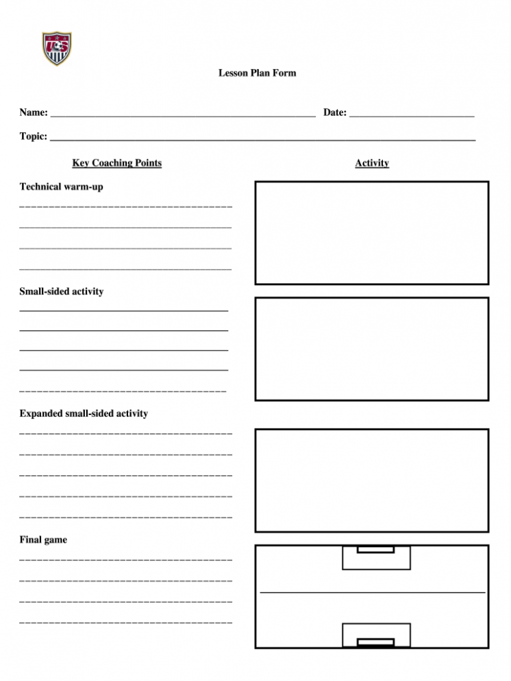 Free Soccer Training Schedule Template CSV