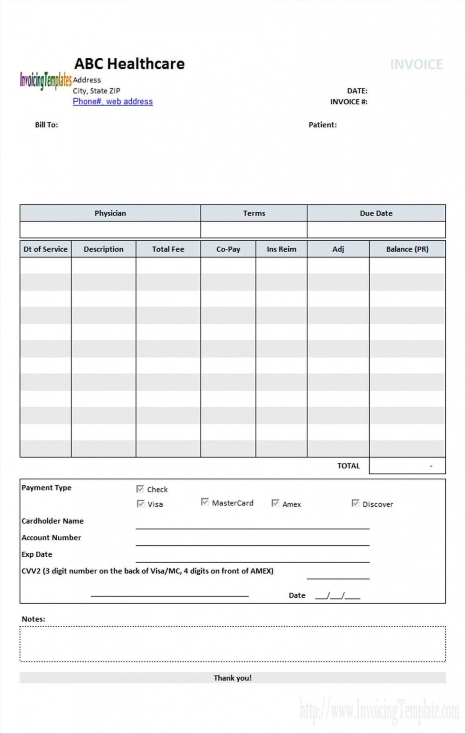 Sample Travel Expense Invoice Template 