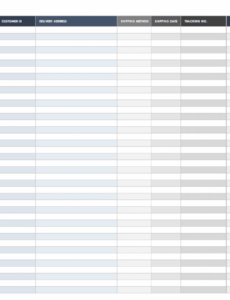 Printable Truck Delivery Schedule Template CSV