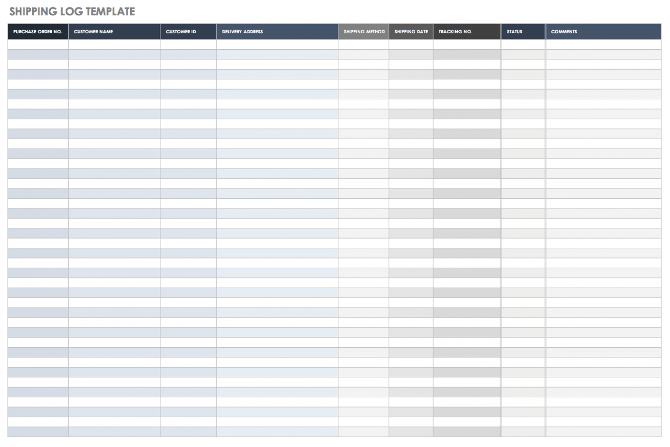 Printable Truck Delivery Schedule Template Sample