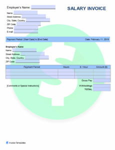Sample Wage Invoice Template Docs