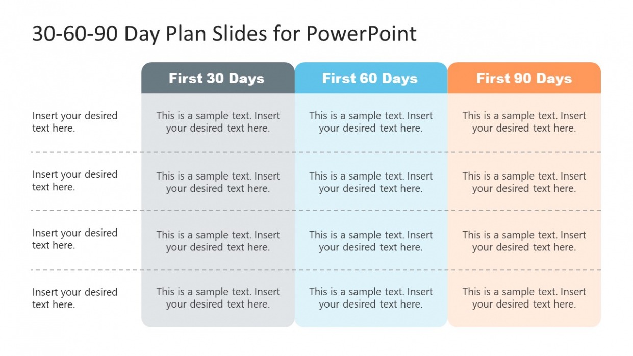 Editable 90 Days Action Plan Template Excel