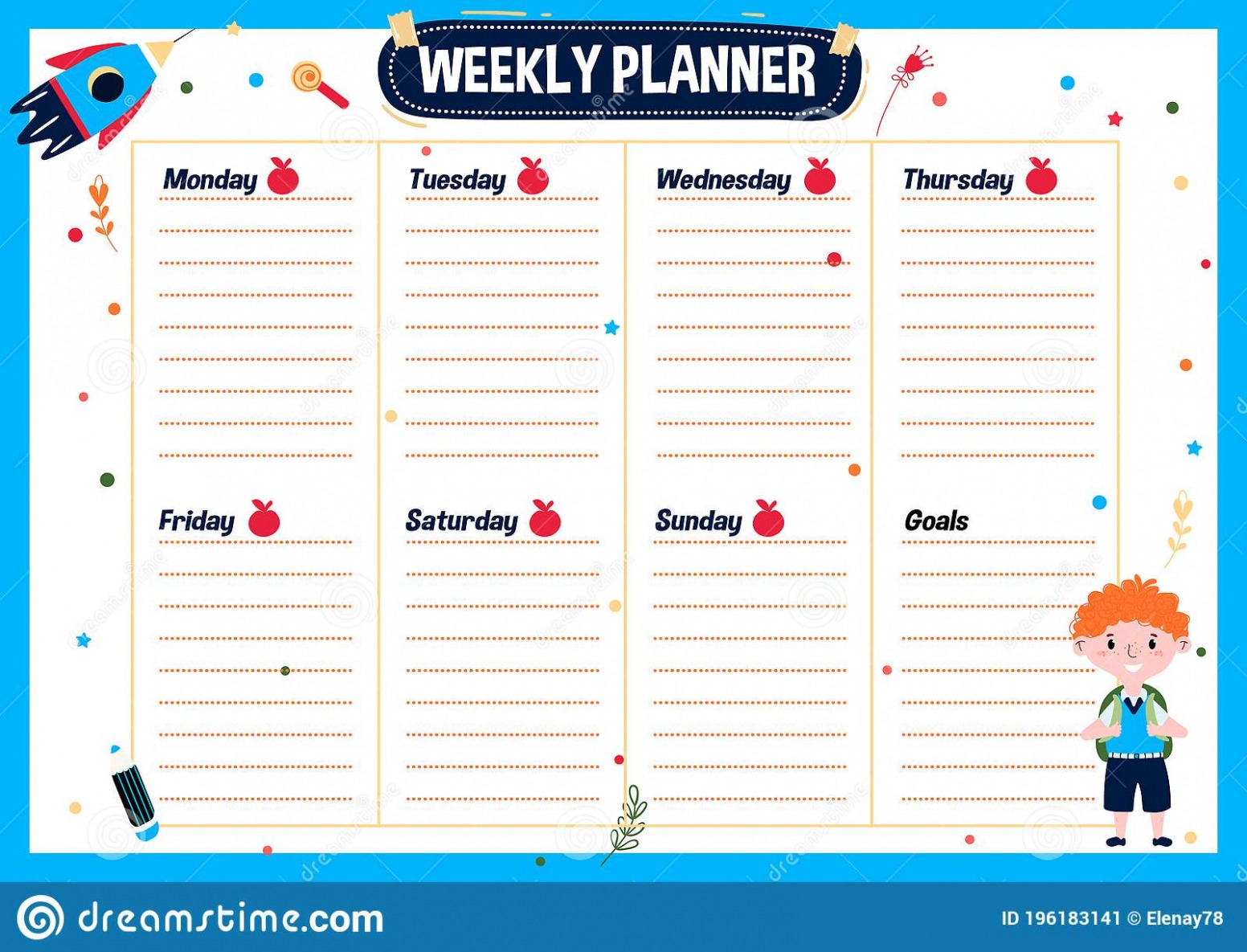 Editable After School Program Schedule Template PPT