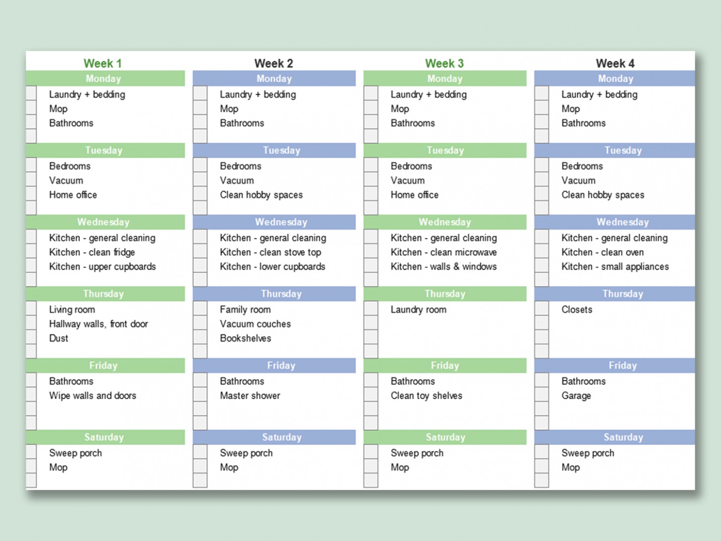 Apartment Cleaning Schedule Template Docs Apartment Cleaning Schedule Template Docs