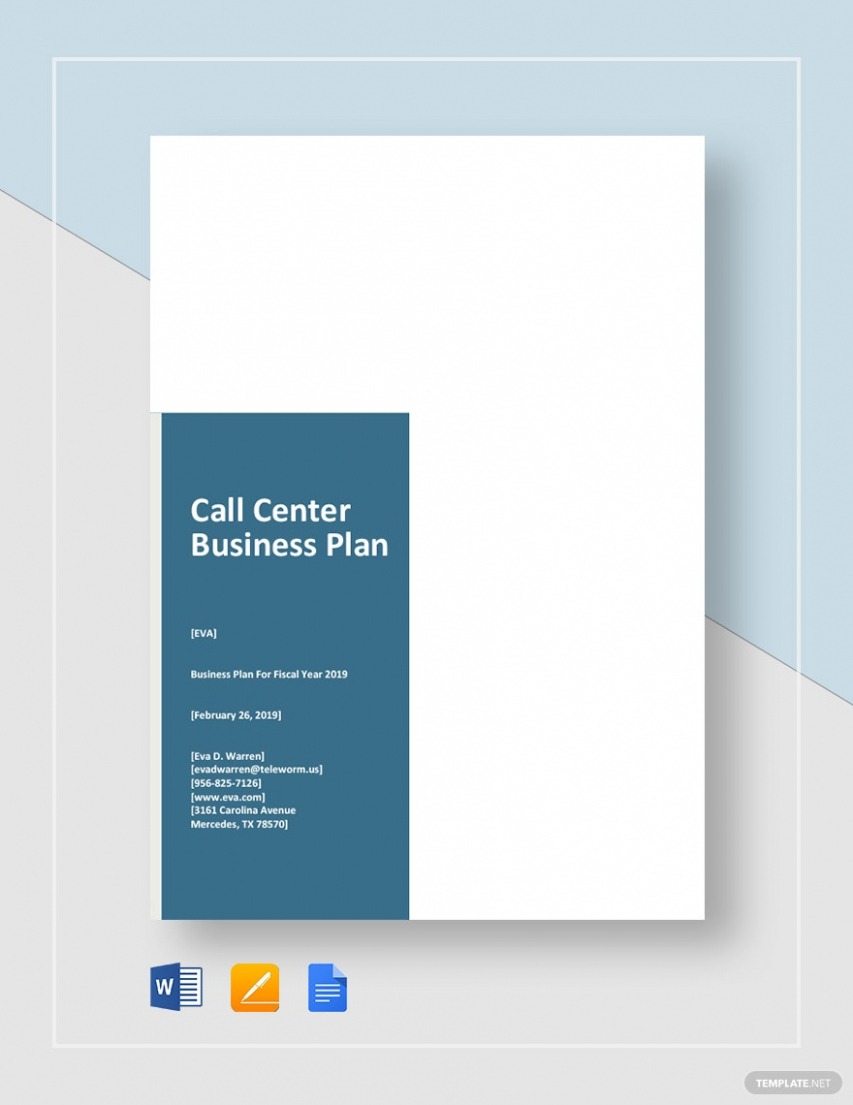 Editable Call Center Business Plan Template Sample