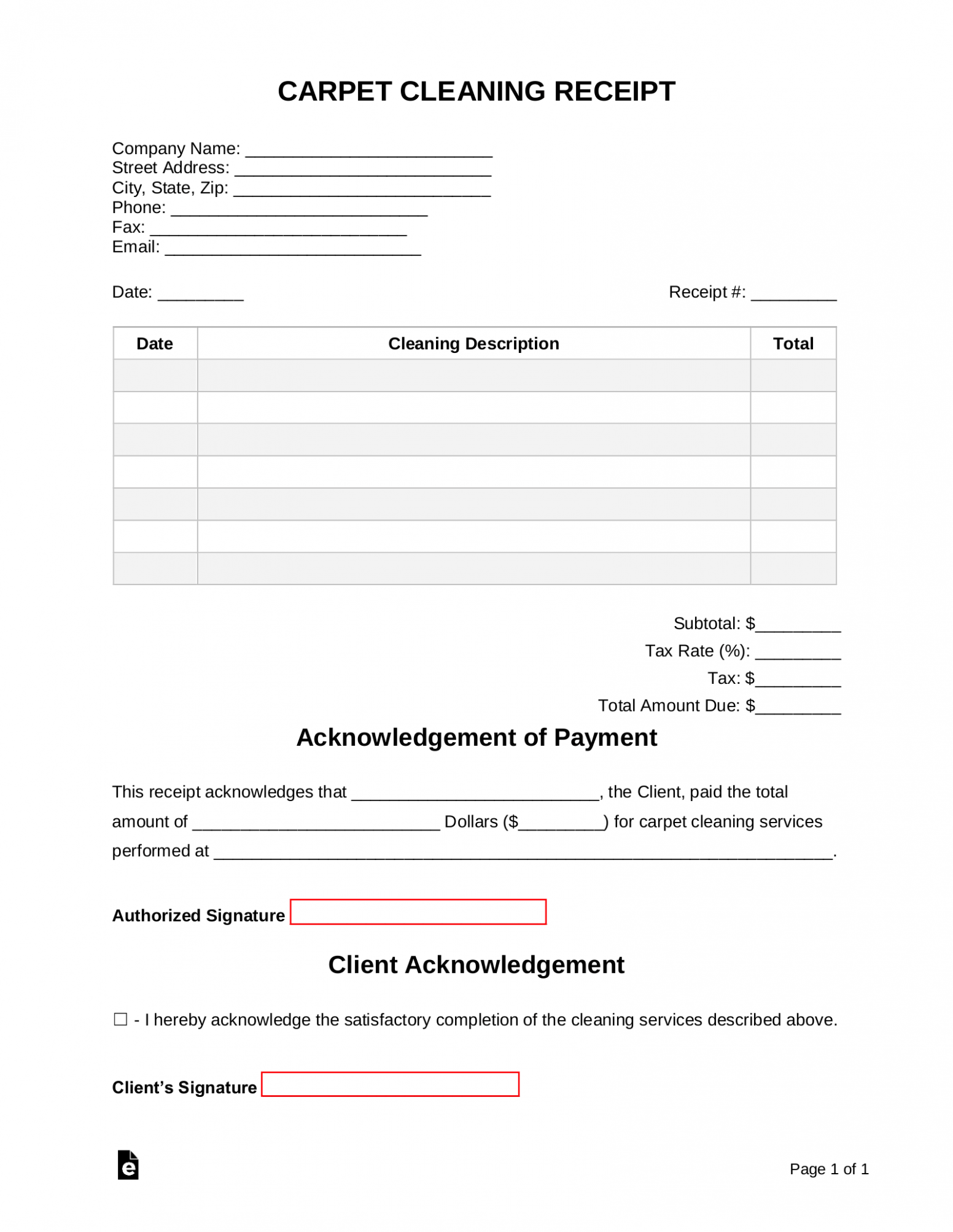 Editable Carpet Cleaning Invoice Template Doc Editable Carpet Cleaning Invoice Template Doc