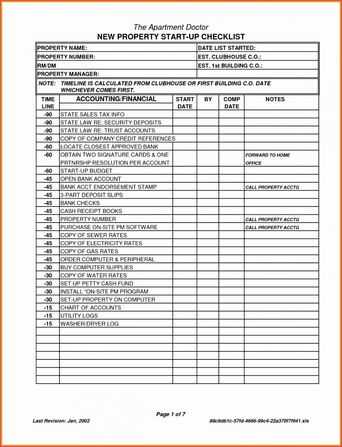 Printable Condominium Maintenance Plan Template Doc