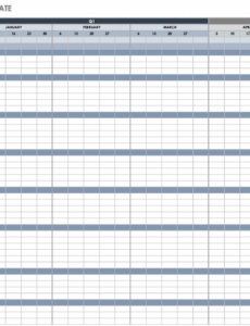 Printable Content Marketing Schedule Template Sample