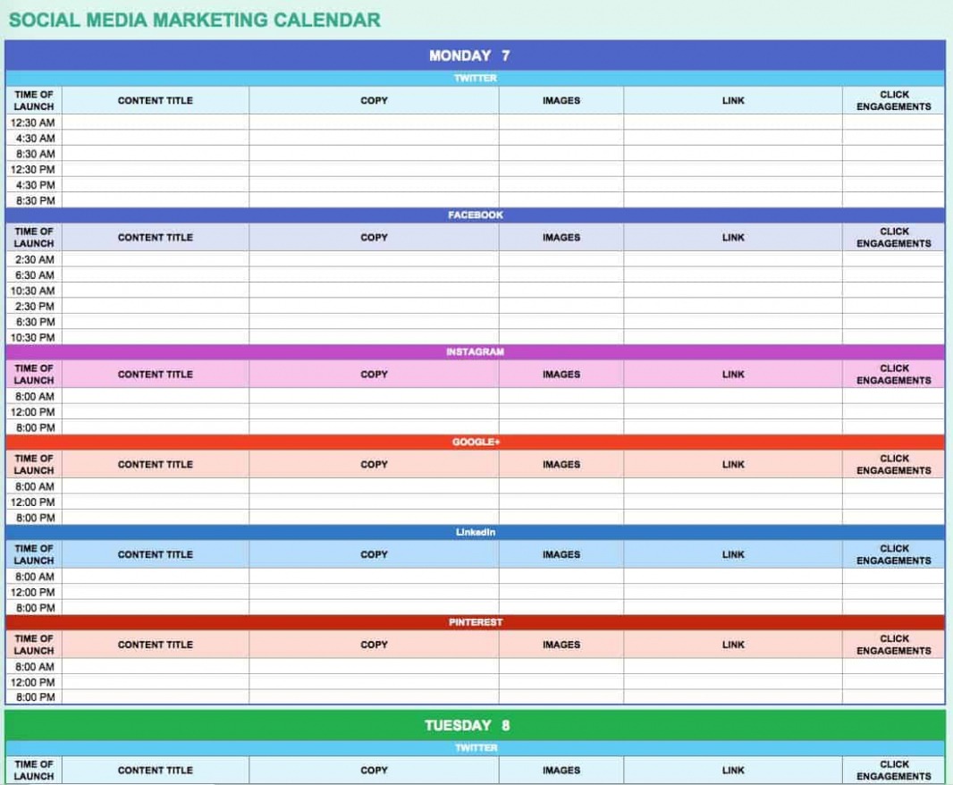 Free Content Marketing Schedule Template Word Free Content Marketing Schedule Template Word