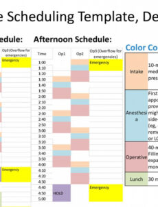 Free Dental Hygiene Schedule Template PDF