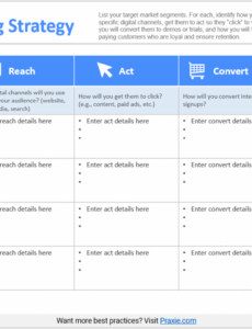 Editable Digital Media Marketing Plan Template PDF