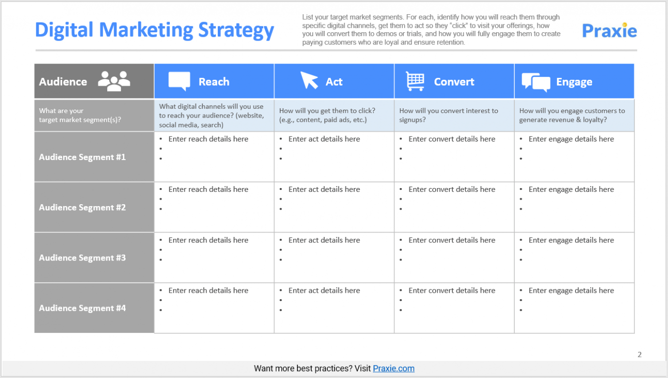  Digital Media Marketing Plan Template PPT