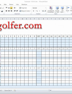 Printable Golf League Schedule Template CSV