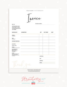 Sample Handwritten Invoice Template PDF