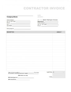 Sample Independent Consultant Invoice Template PPT