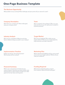 Printable Marketing Agency Business Plan Template Word