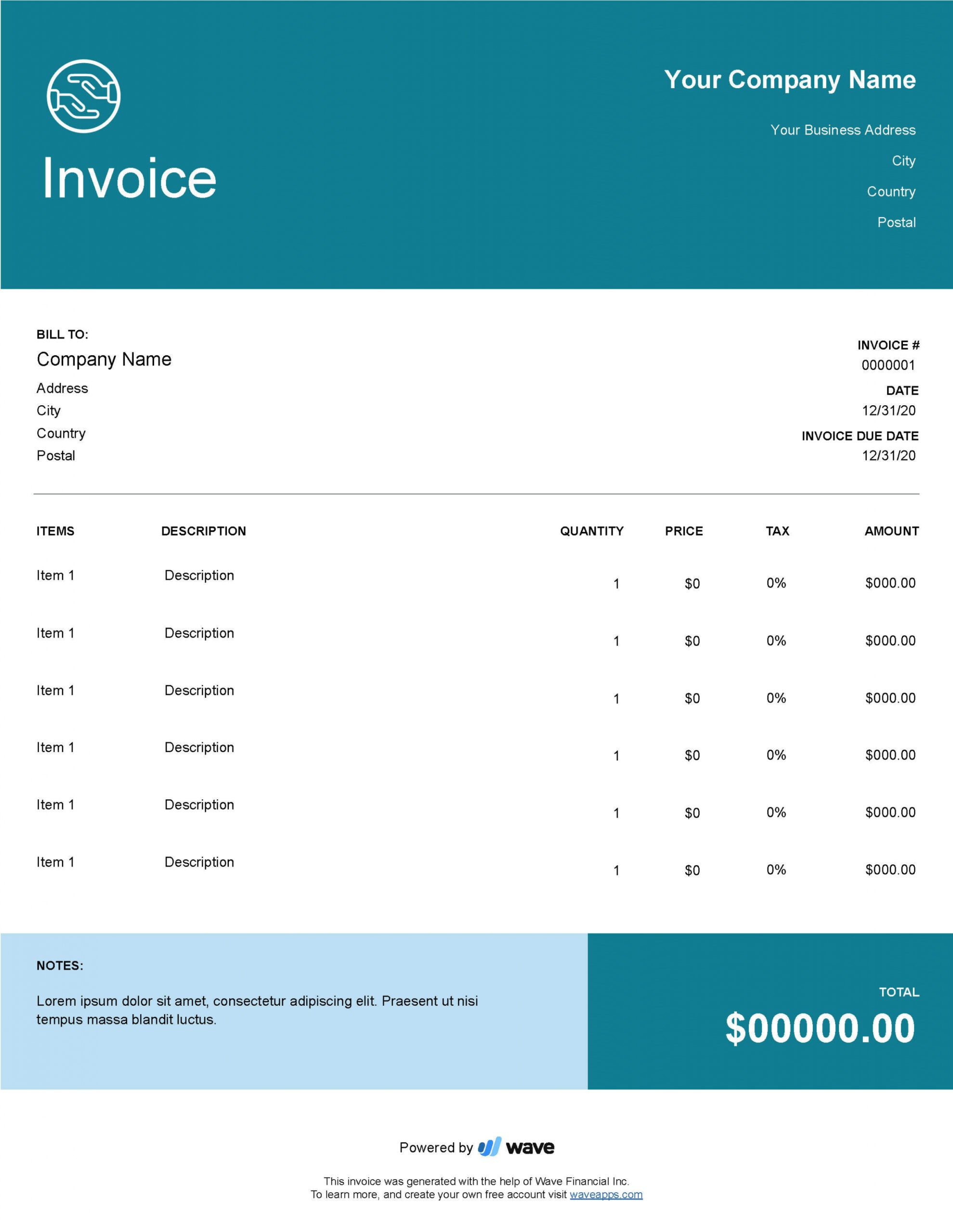 Printable Massage Therapy Invoice Form Template Word