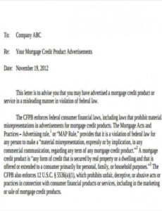 Editable Mortgage Offer Letter Template Docs