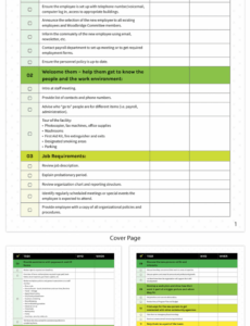 Editable Onboarding Training Plan Template Sample