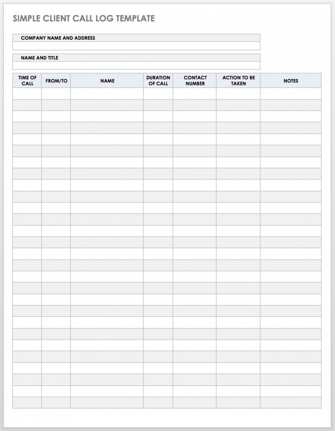 Free Physician Call Schedule Template Sample