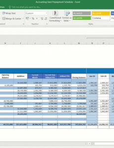 Editable Prepaid Amortization Schedule Template Sample